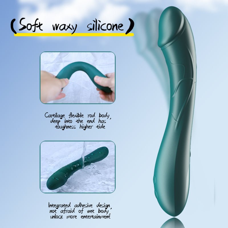 Lightning Hare curved silicone body shown flexing and under running water