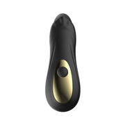 Black Nina Wear telescopic anal vibrator, front control-panel view