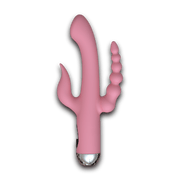 Pink Triple Bloom vibrator showing three stimulation arms