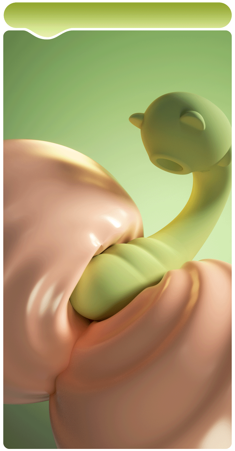Little Bear curved toy in an abstract placement demonstration